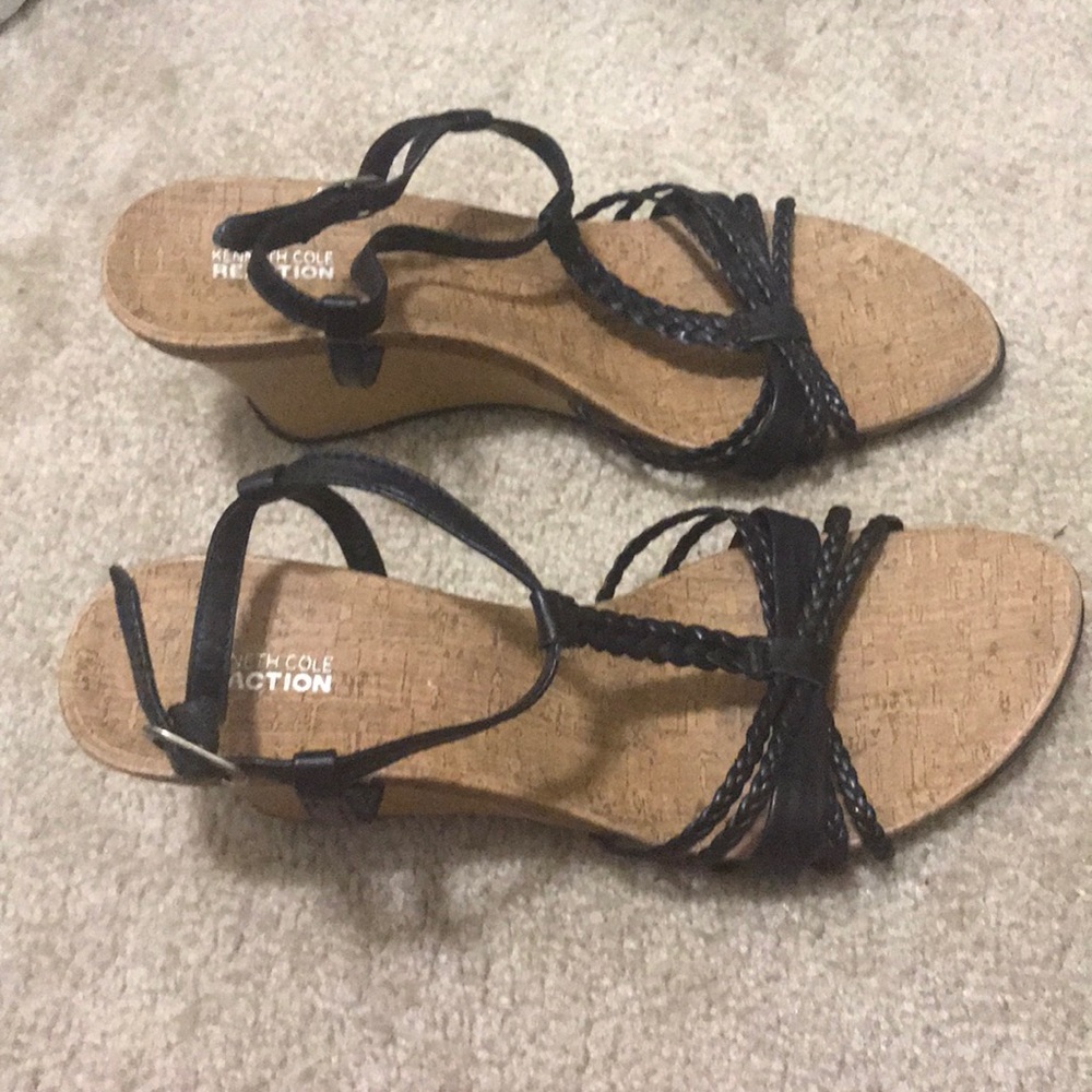 Black and Tan wedges — Kenneth Cole Reaction